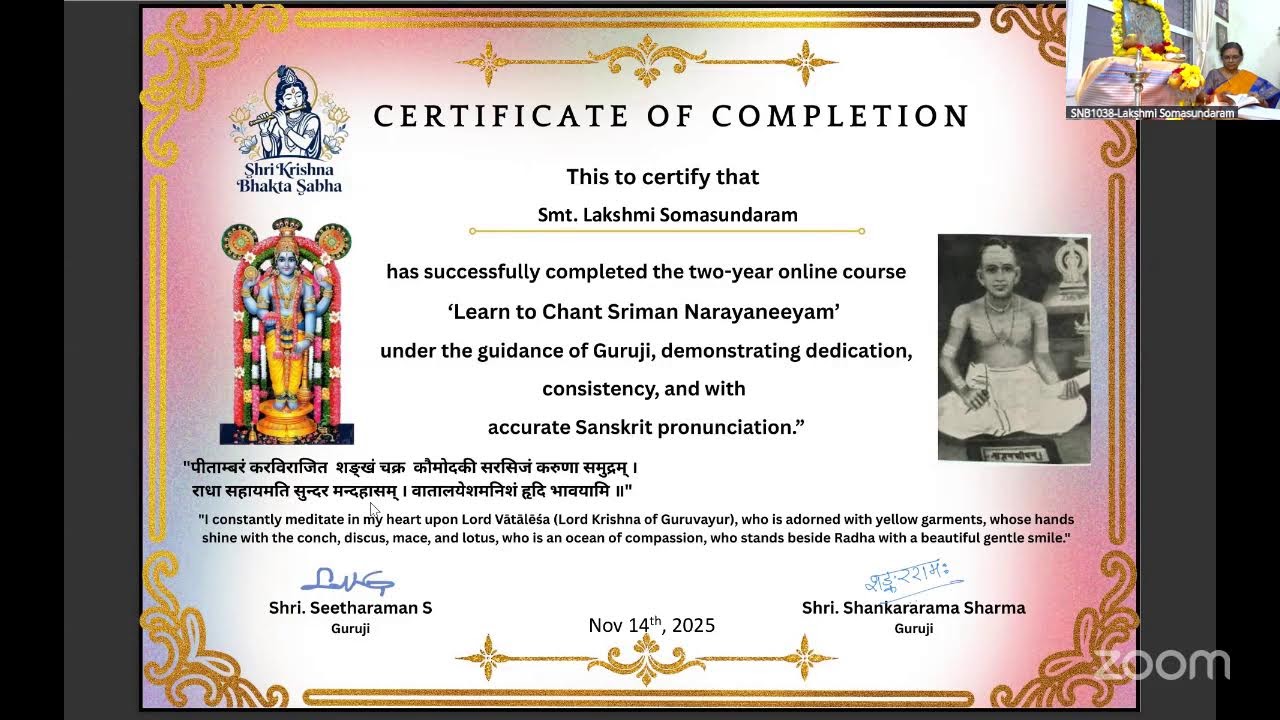 Sriman Narayaneeyam | Sampoorna Parayanam | Smt.Lakshmi Somasundaram | 24-Jan-2026