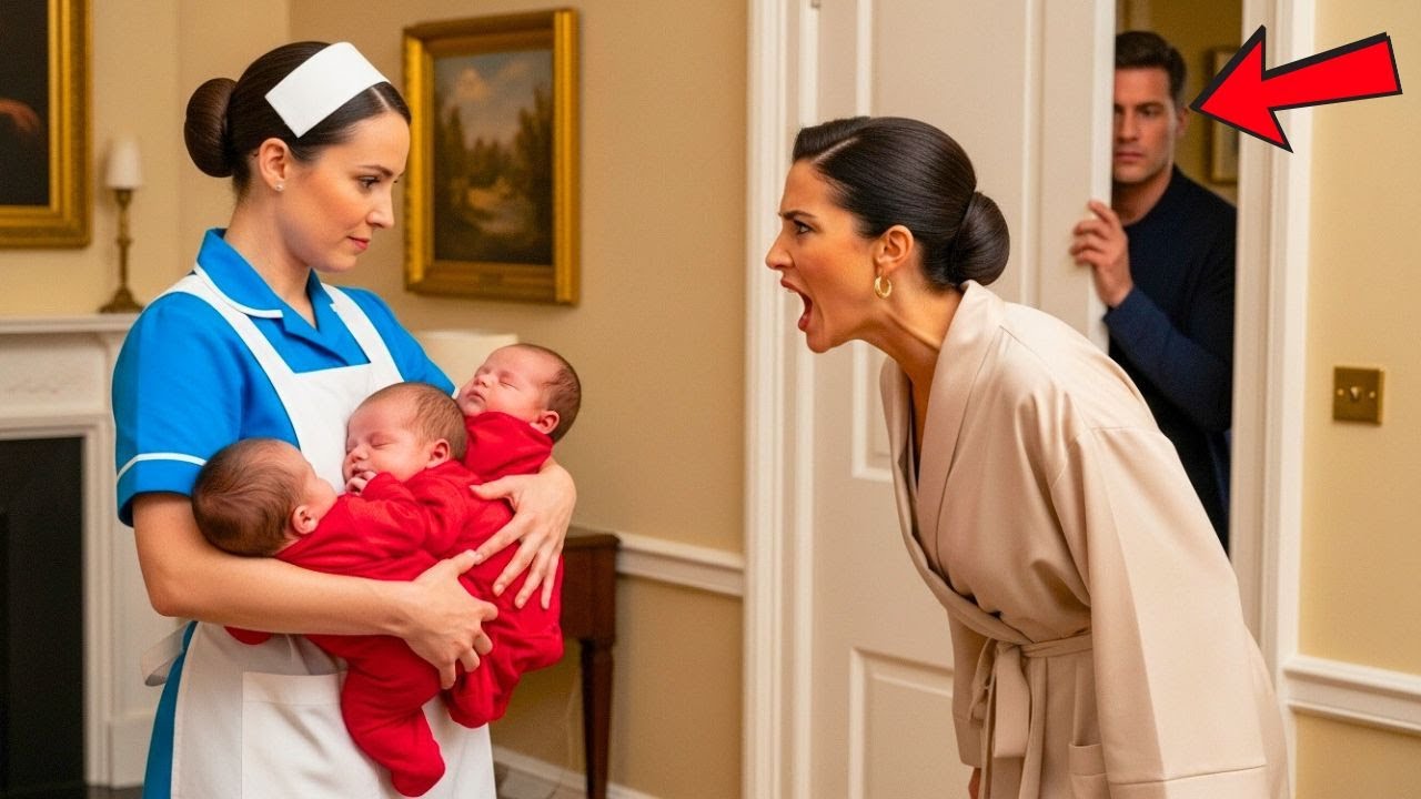 מיליונר אלמן התחבא כדי לראות איך אשתו החדשה מתייחסת לשלישייה שלו - אבל המטפלת...