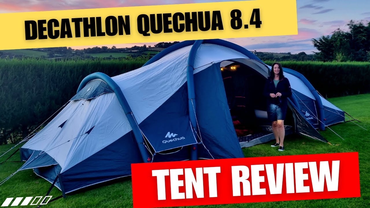 Обзор надувной палатки Decathlon Quechua 8.4 с затемнением