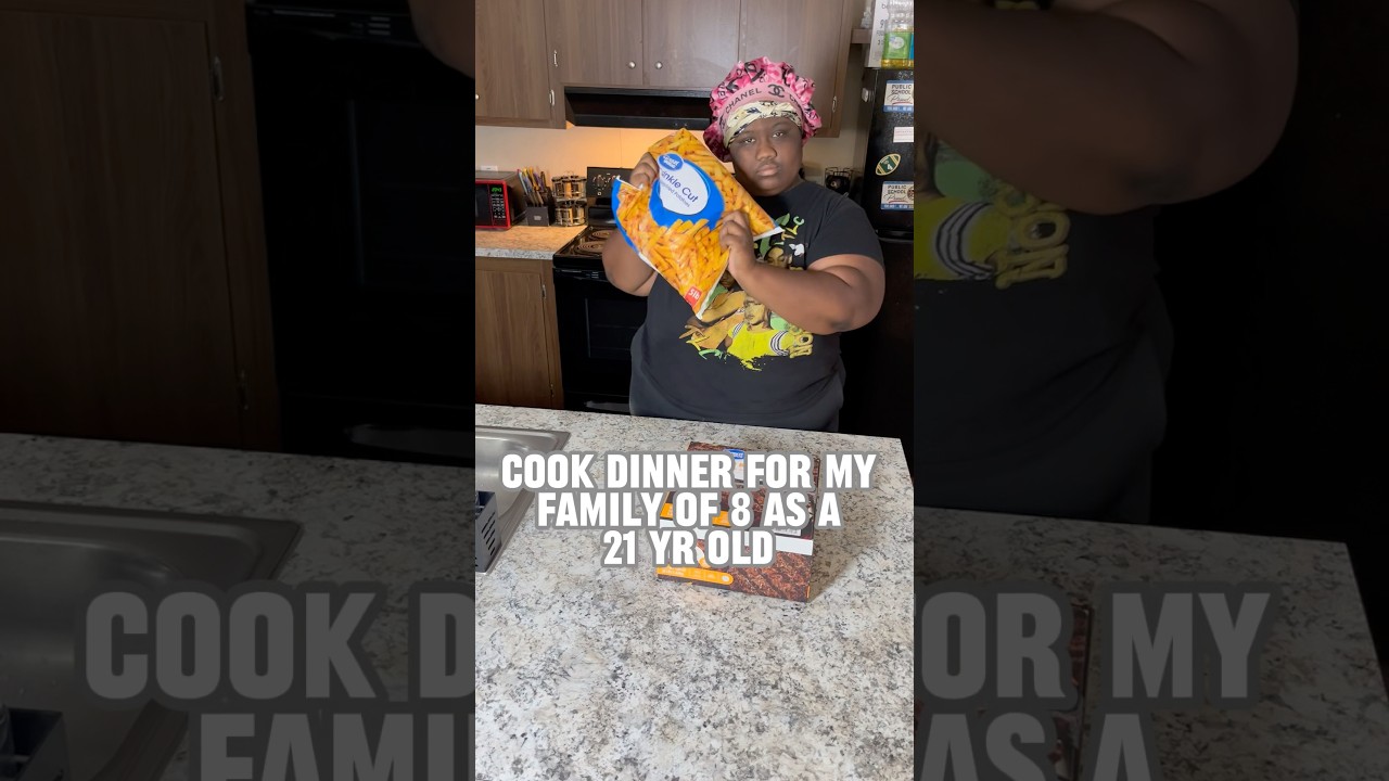 Cook dinner for my family of 8 as a 21 yr old 🥰 #cookingvlog #cooking #dinner #cookwithme