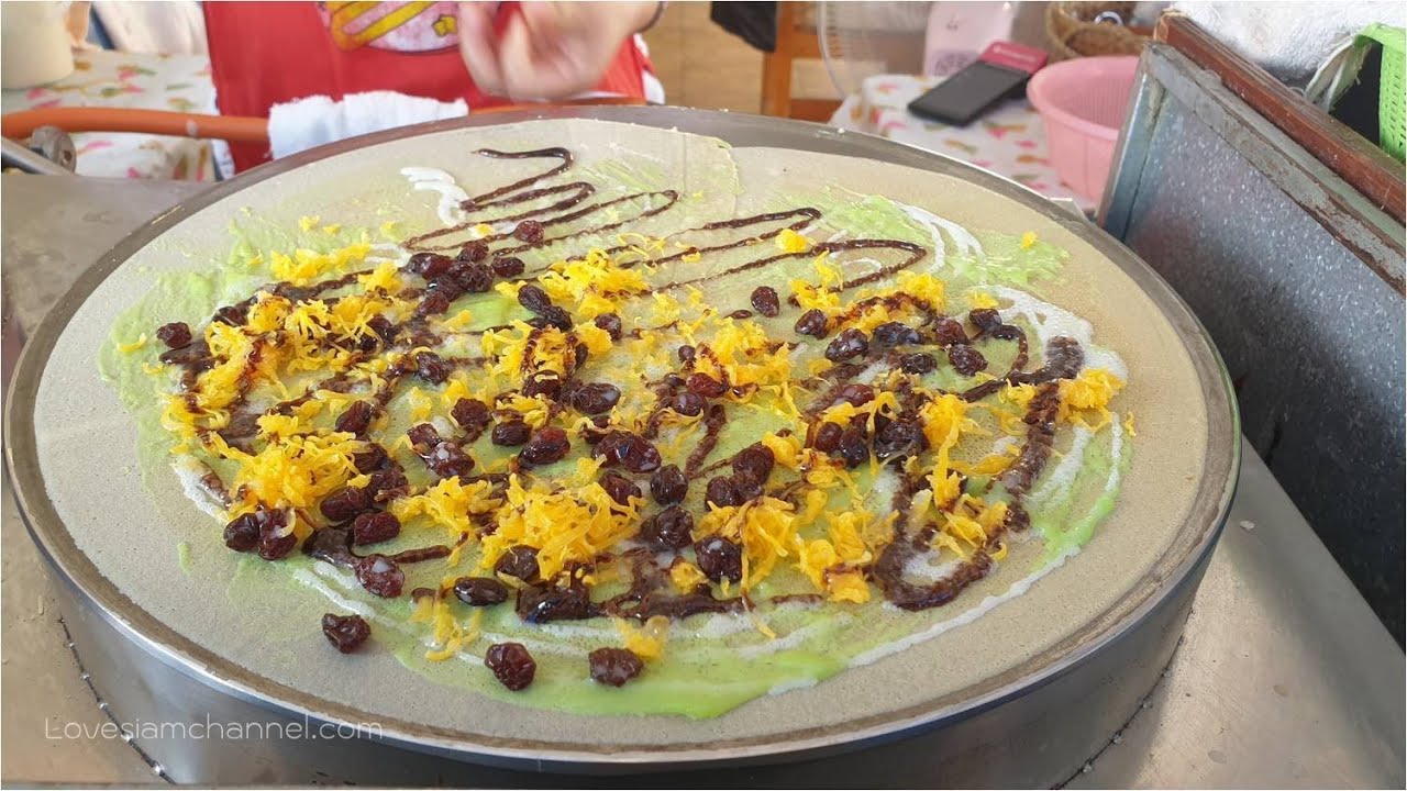 Thai crispy crepes - Thai street food & dessert