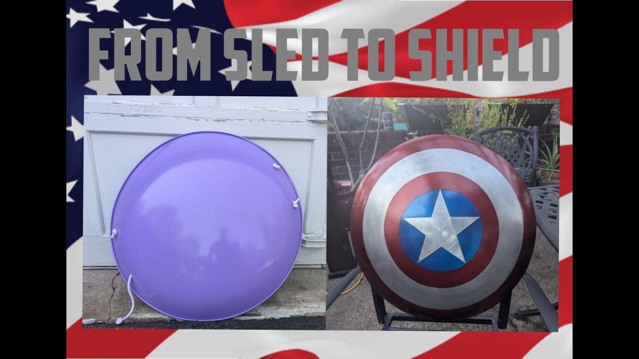 Making a Captain America Shield from a sled