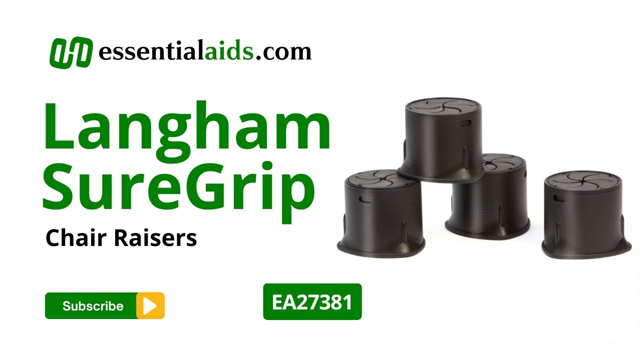Langham SureGrip Chair Raisers | EA27381 - Secure, Adjustable Height for Easy Sitting & Standing
