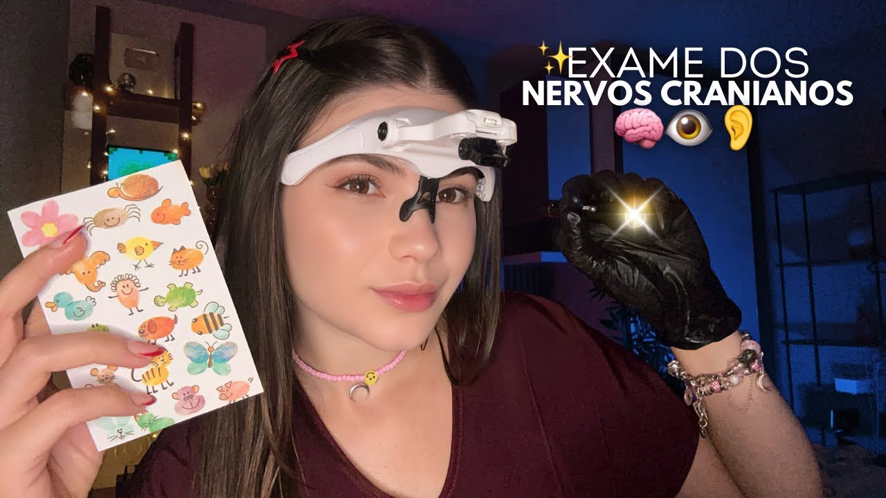 ASMR-ОБСЛЕДОВАНИЕ ЧЕРЕПНЫХ НЕРВОВ 🧑🏼‍⚕️🩺