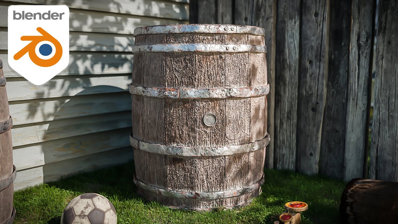 How to make a Realistic Old Wooden Barrel in Blender - Tutorial
