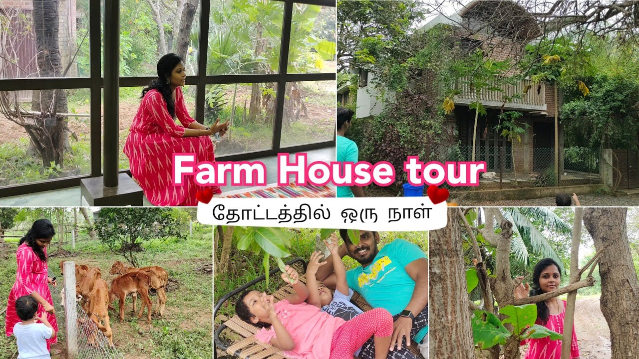 தோட்டத்தில் ஒரு நாள், Farm House tour, Relaxing day in my life vlog/ பசுமை நிறைந்த home tour 😍