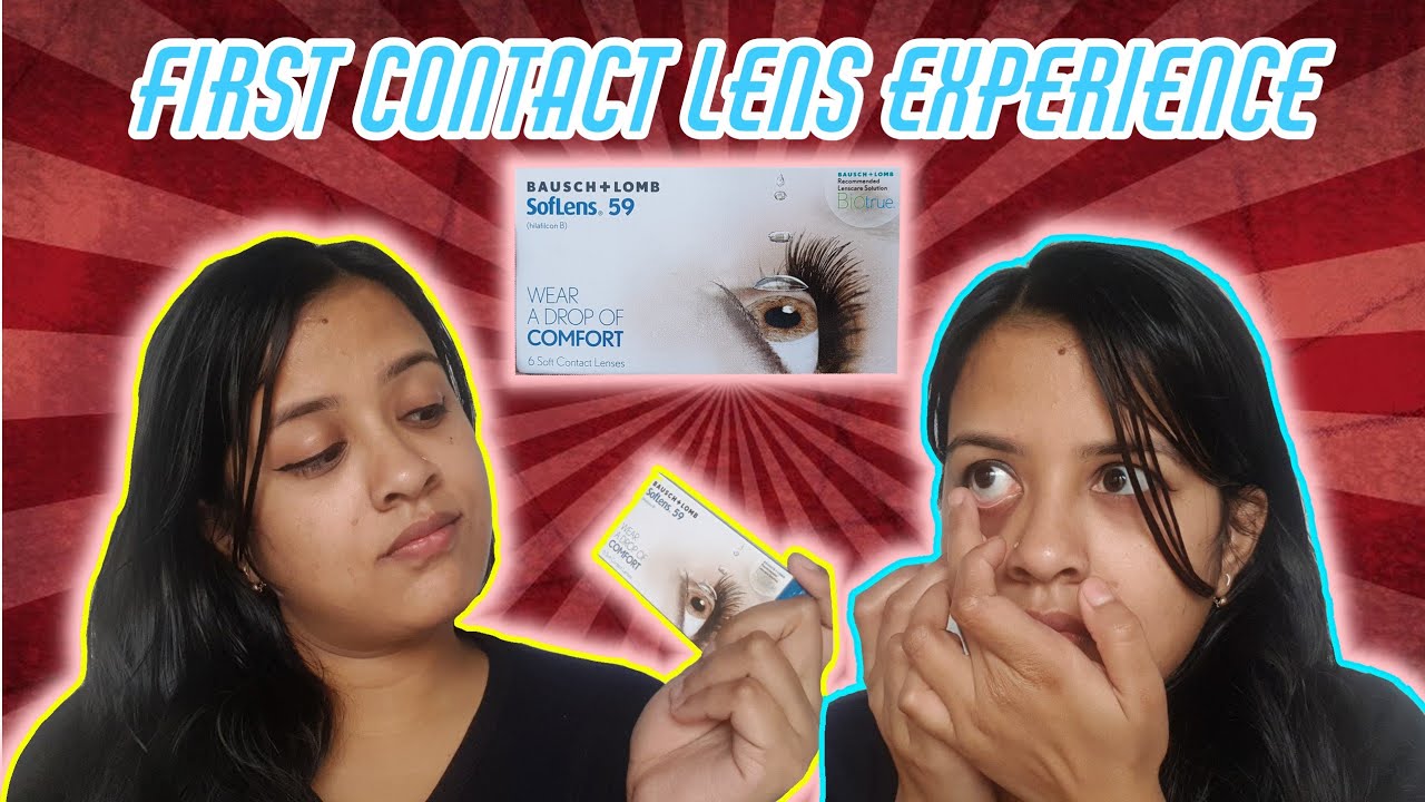 CONTACT LENSES FOR THE FIRST TIME ♥️ Bosch & Lomb Soflens | SayoniSays