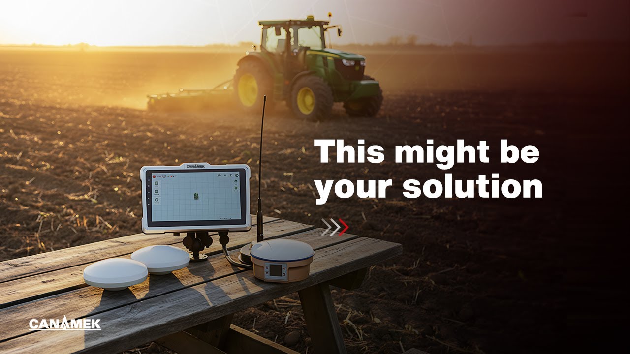 Smart Land Leveling with CANAMEK easy 3D Level | Dual Antenna RTK GPS Technology