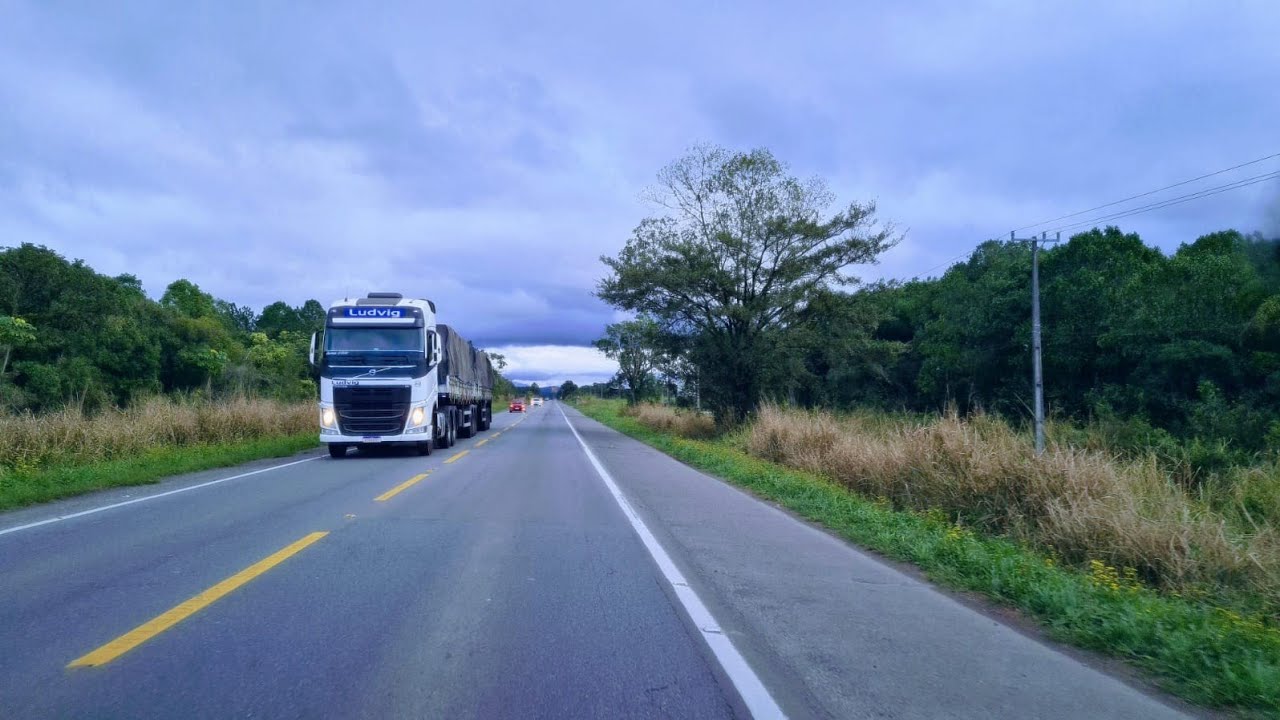 São Francisco do Sul SC...pela BR  280 até a Br 101..