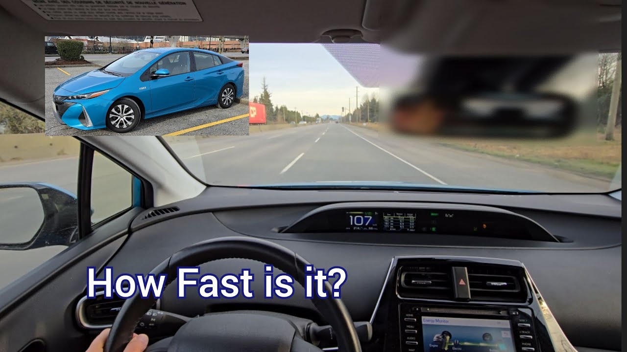 0-60 MPH / 0-100 KPH EV Mode 2020 Prius Prime Toyota. Acceleration Test