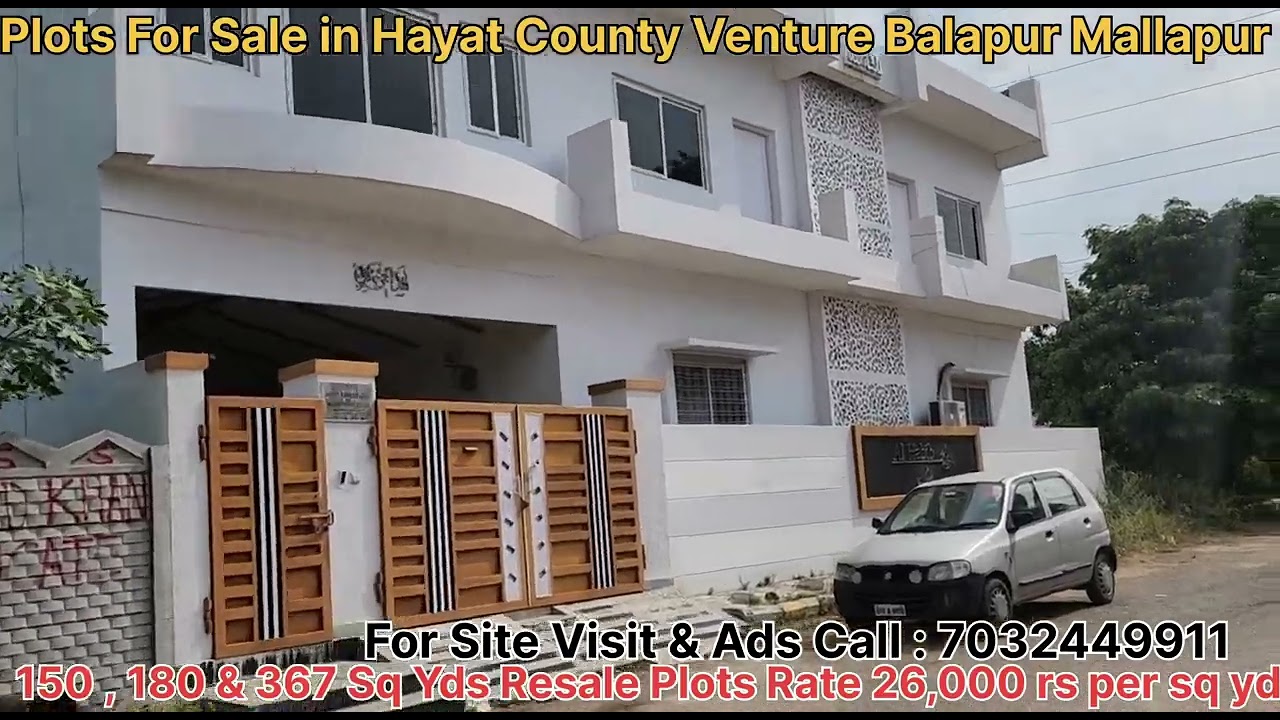 Prime Plots For Sale in Hayat County Venture Balapur Mallapur RCI Airport road Hyderabad 7032449911