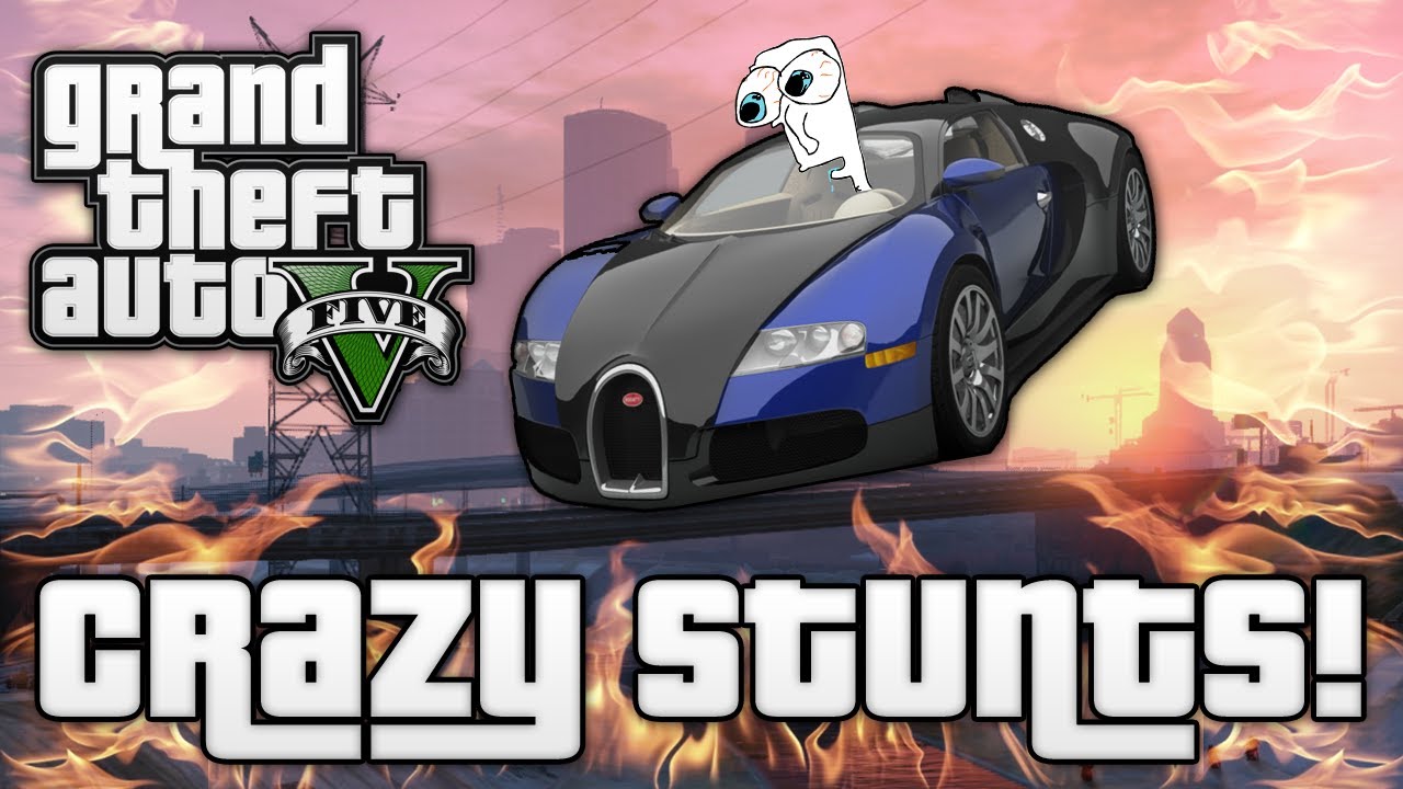 GTA V: БЕЗУМНЫЕ ПРЫЖКИ И ТРЮКИ! (Смешные моменты GTA 5)