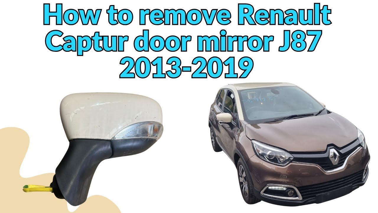 Как снять зеркало заднего вида Renault Captur, J87 2013-2019