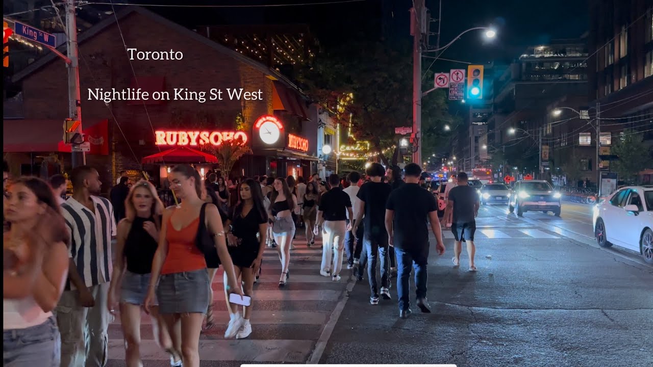 Toronto 🇨🇦 Summer 2025, Nightlife on King Street West 