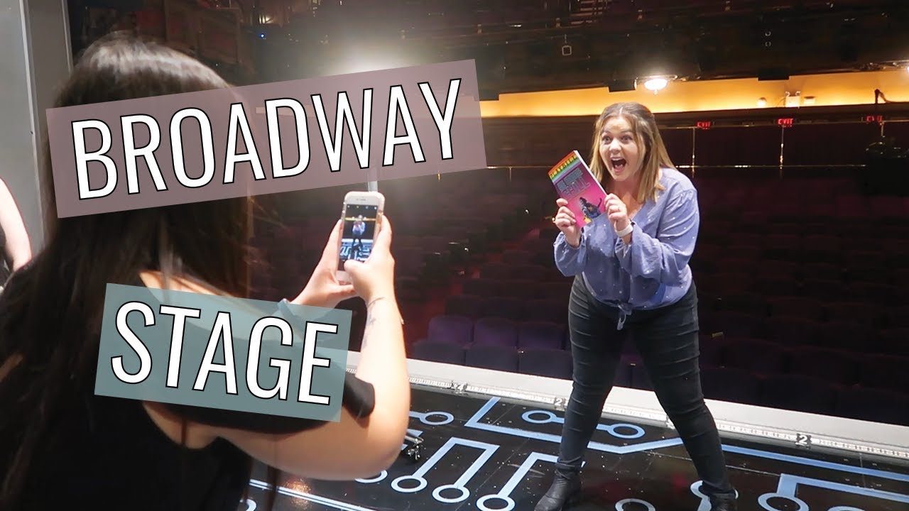 I Went On Stage at a Broadway Show!!