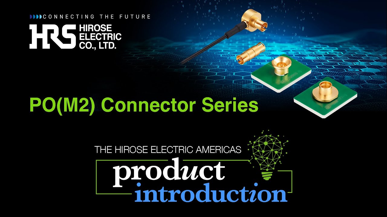 PO(M2) Series | Compact Push-On Lock Coaxial Connector (Up to 6 GHz)