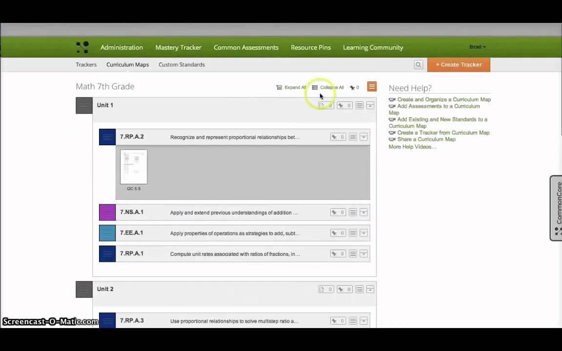 MasteryConnect Overview with Curriculum Maps