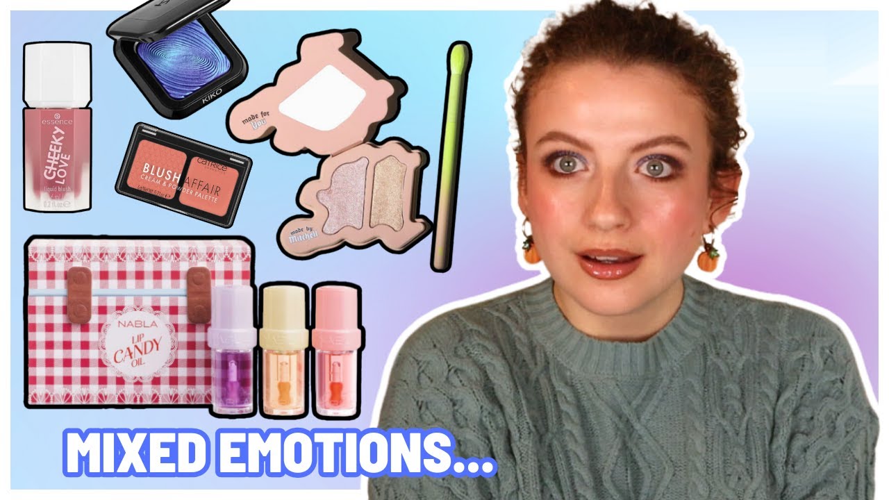 TRYING NABLA LIP CANDY OIL, KIKO CHROME TECH WATER EYESHADOW, ESSENCE CHEEKY LOVE BLUSH + MORE..