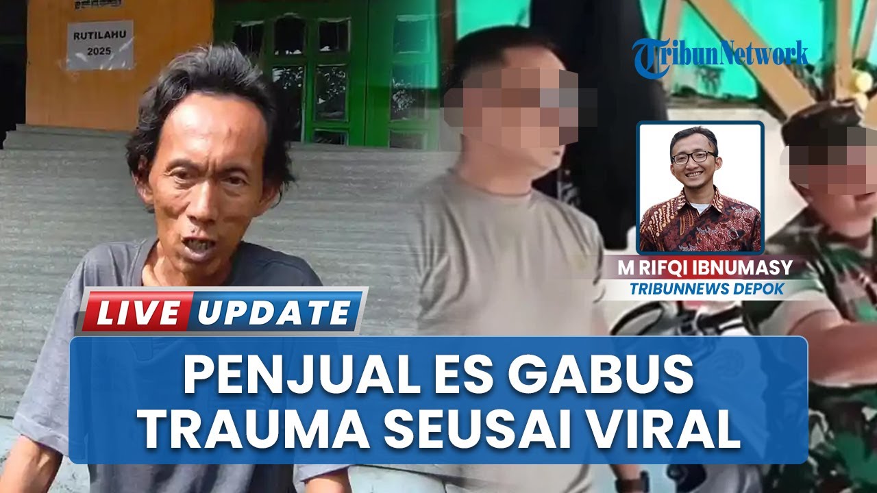 Viral! Nasib Pedagang Es Gabus di Kemayoran: Masih Trauma Jualan Buntut Tuduhan Pakai Bahan Spons