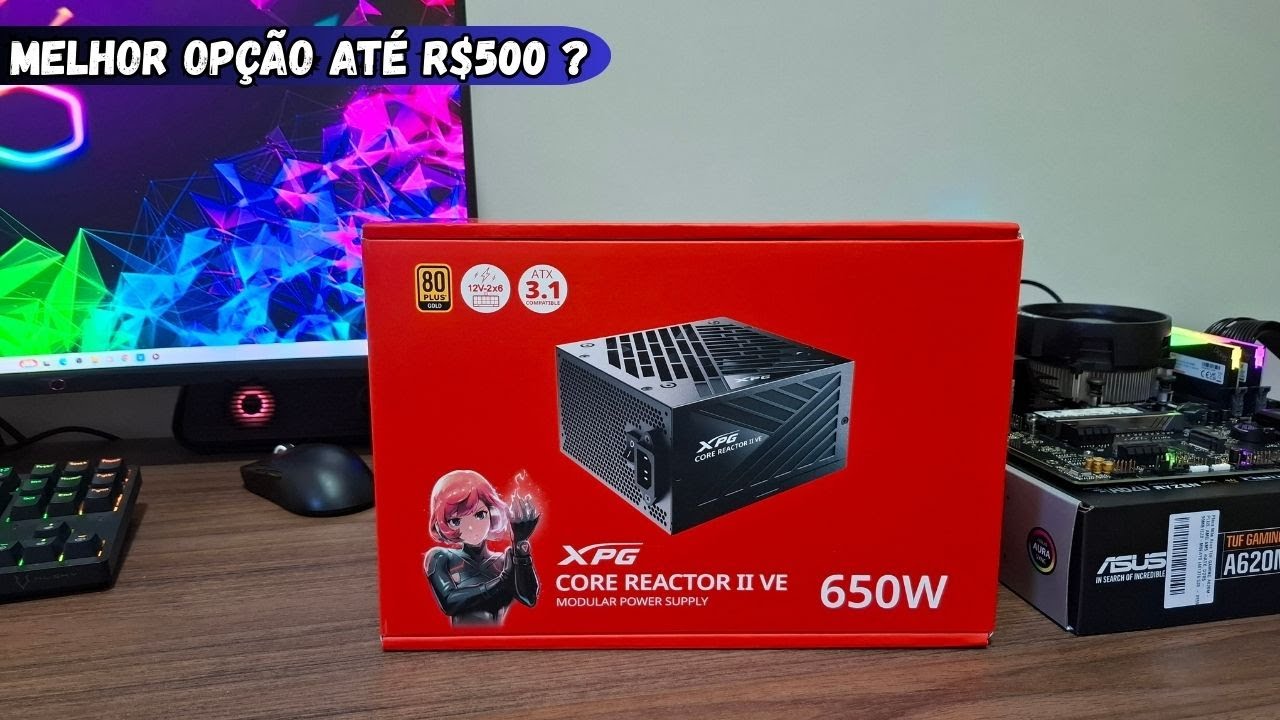 Fonte XPG Core Reactor II VE 650W Gold - Unboxing e primeiras impress&otilde;es