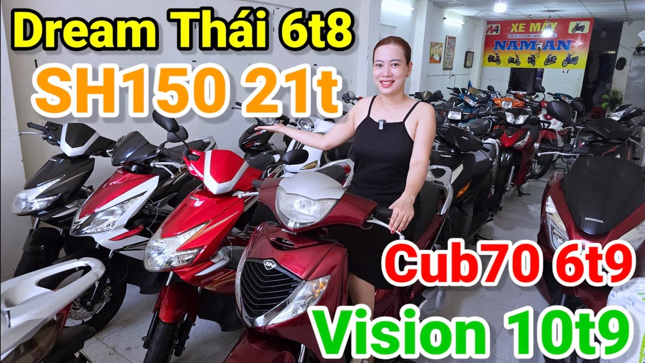 SH150 Ý 21t rẻ hơn SH Mode! Dream Thái 6t8 Cub70 6t9 Vision đẹp 10t9 AbFi 9t9 RSX kiểng ở Nam An