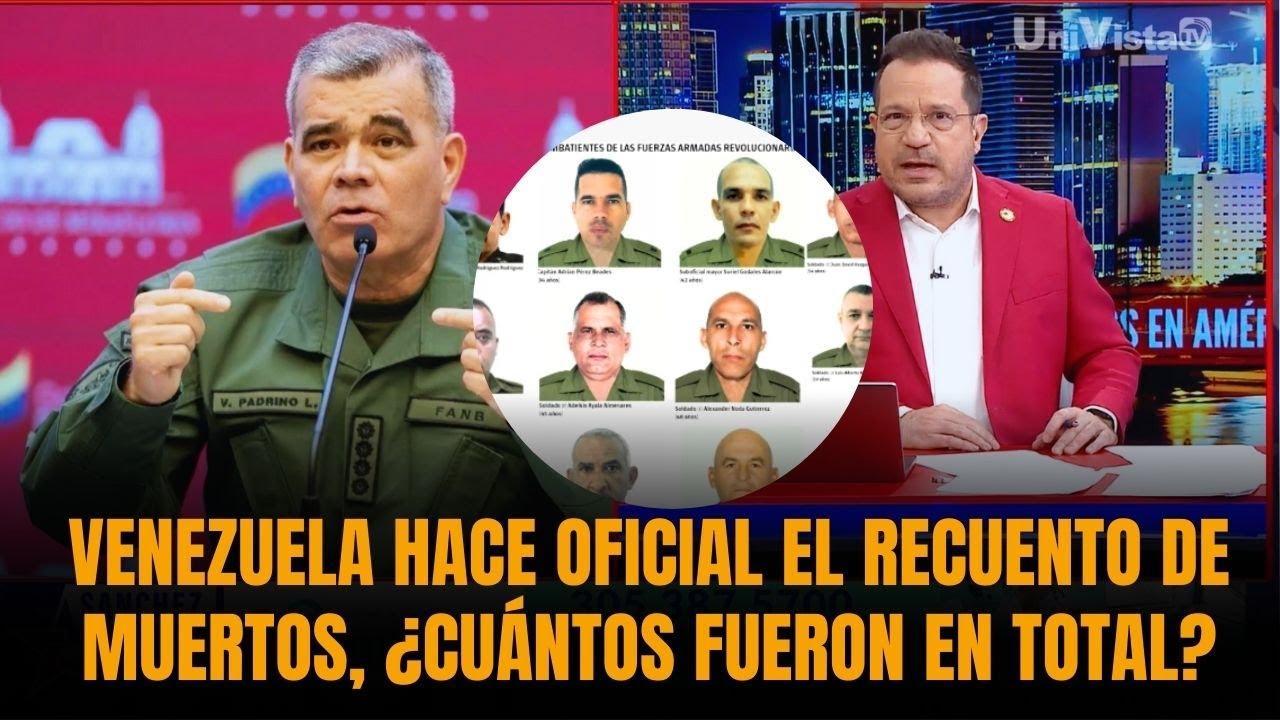 VENEZUELA HACE OFICIAL EL RECUENTO DE MUERTOS, ¿CUÁNTOS FUERON EN TOTAL? | Sánchez Grass