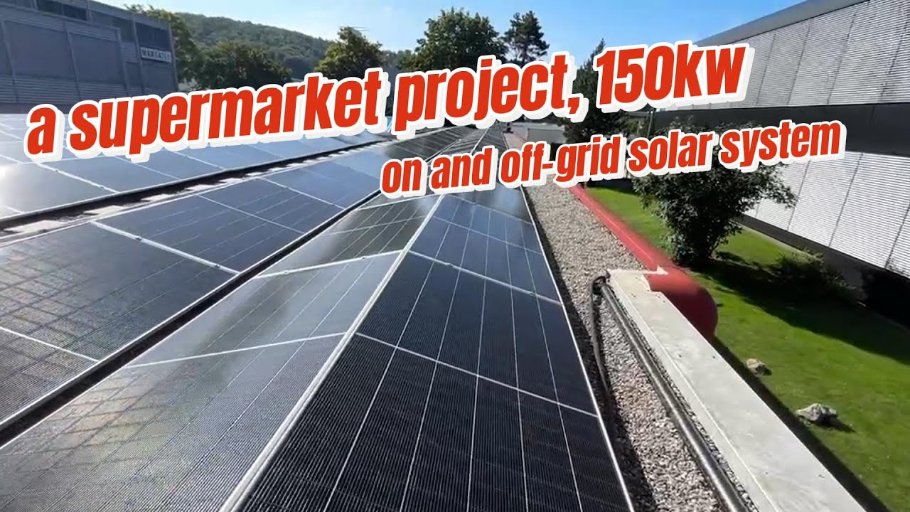 150KW on grid and off grid battery system for supermarkets