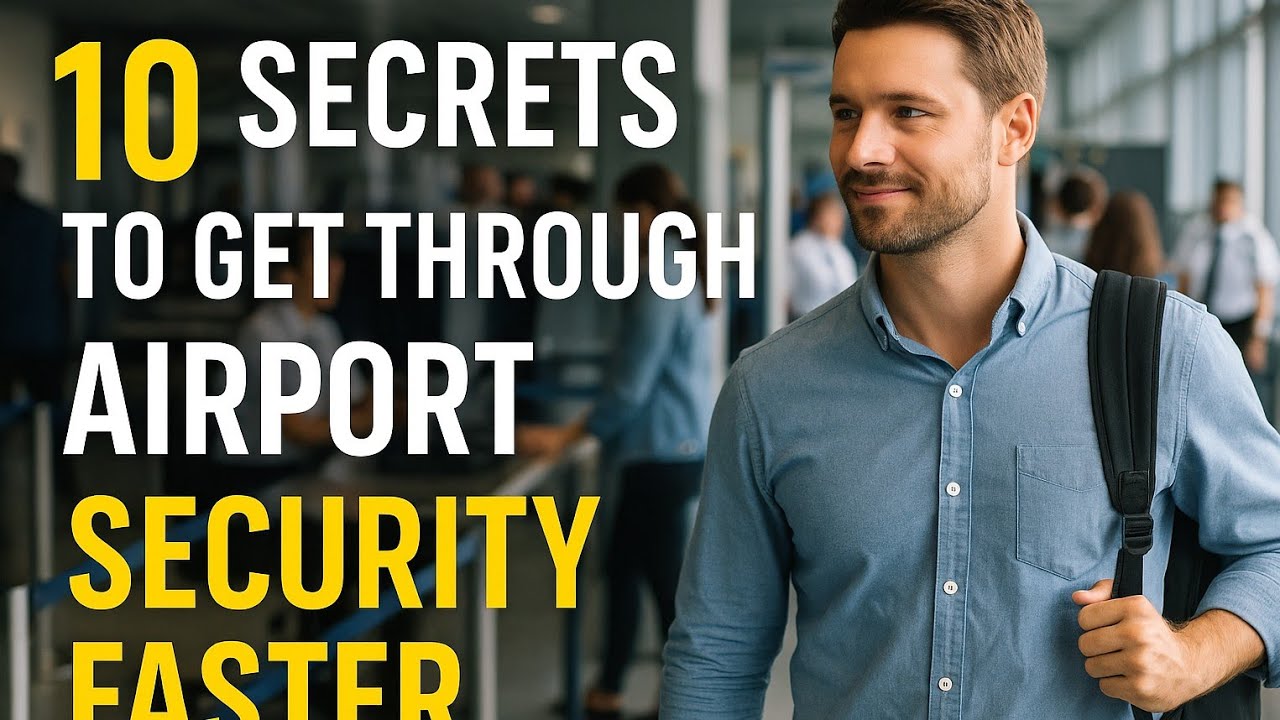 10 Secrets to Get Through Airport Security Faster!!!