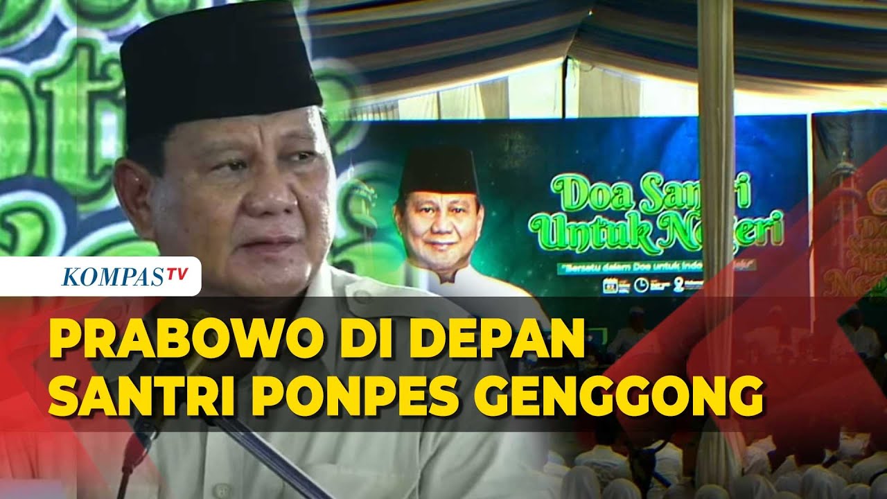[FULL] Pidato Prabowo di Depan Para Santri di Ponpes Genggong Probolinggo