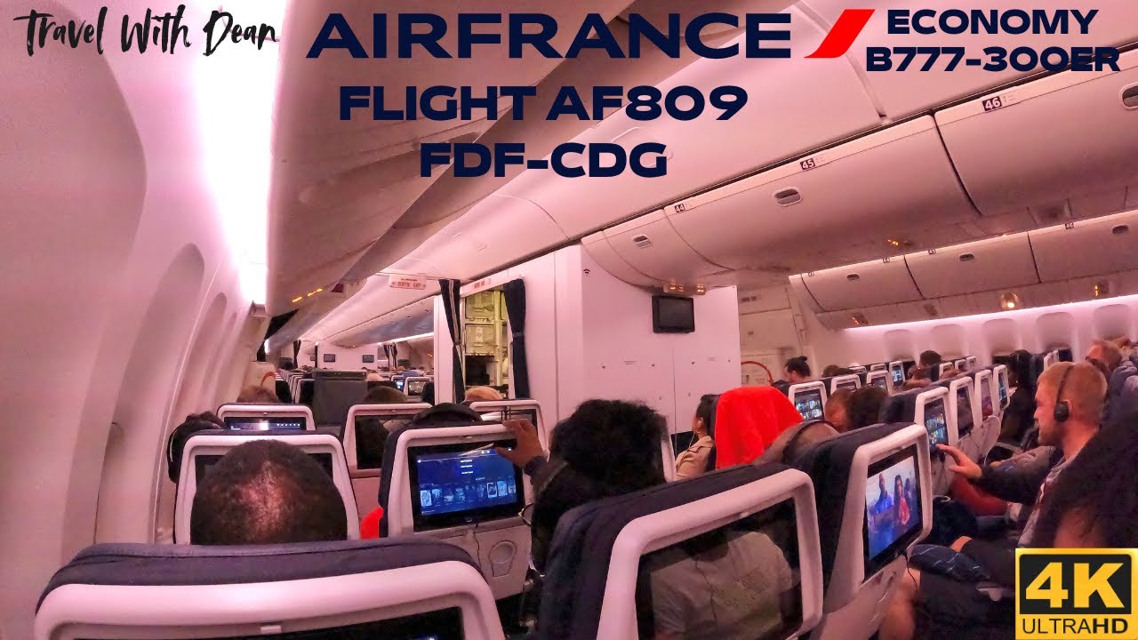 AIR FRANCE AF809 Fort-De-France FDF ✈ Paris CDG (Boeing 777-300ER Economy) Flight Report #80 [4K]