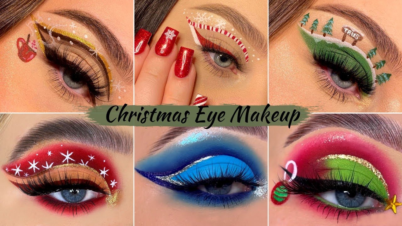 Christmas Eye Makeup / Maquillaje de Ojos de Navidad 2021▶️ 1