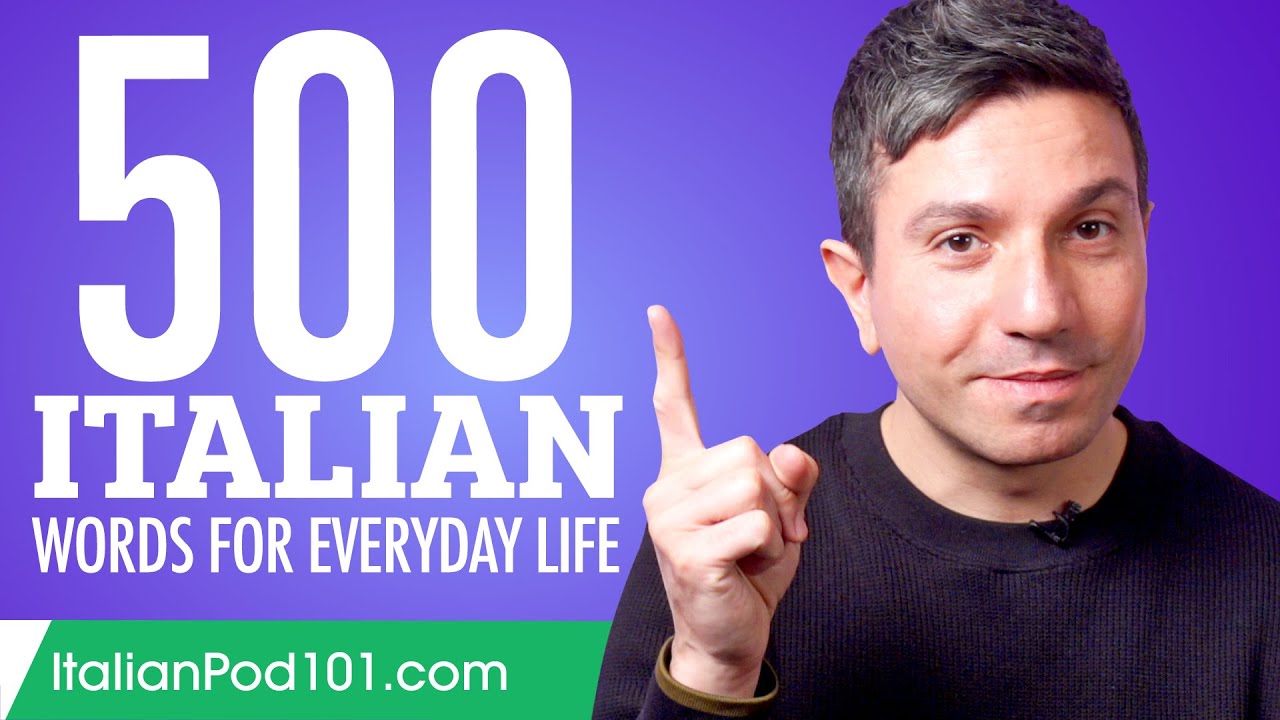 500 Italian Words for Everyday Life - Basic Vocabulary #25
