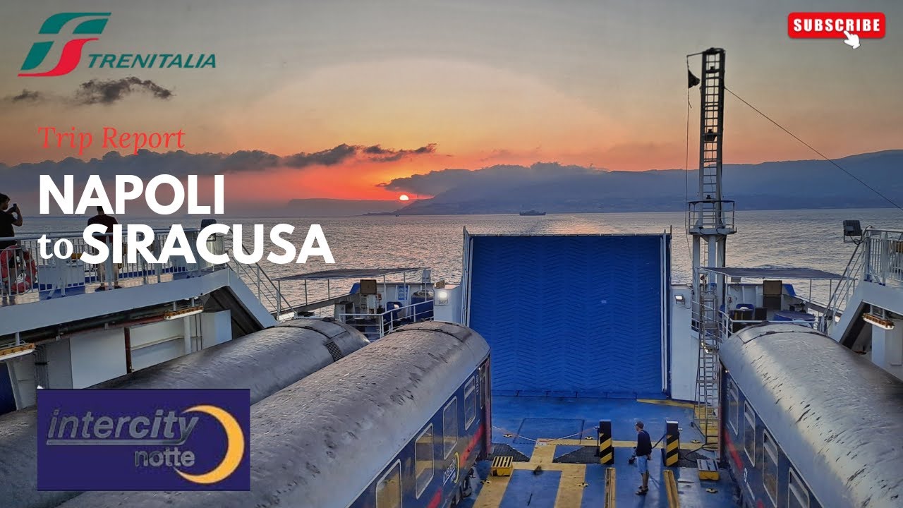 Trip Report Napoli-Siracusa Intercity notte, train on boat