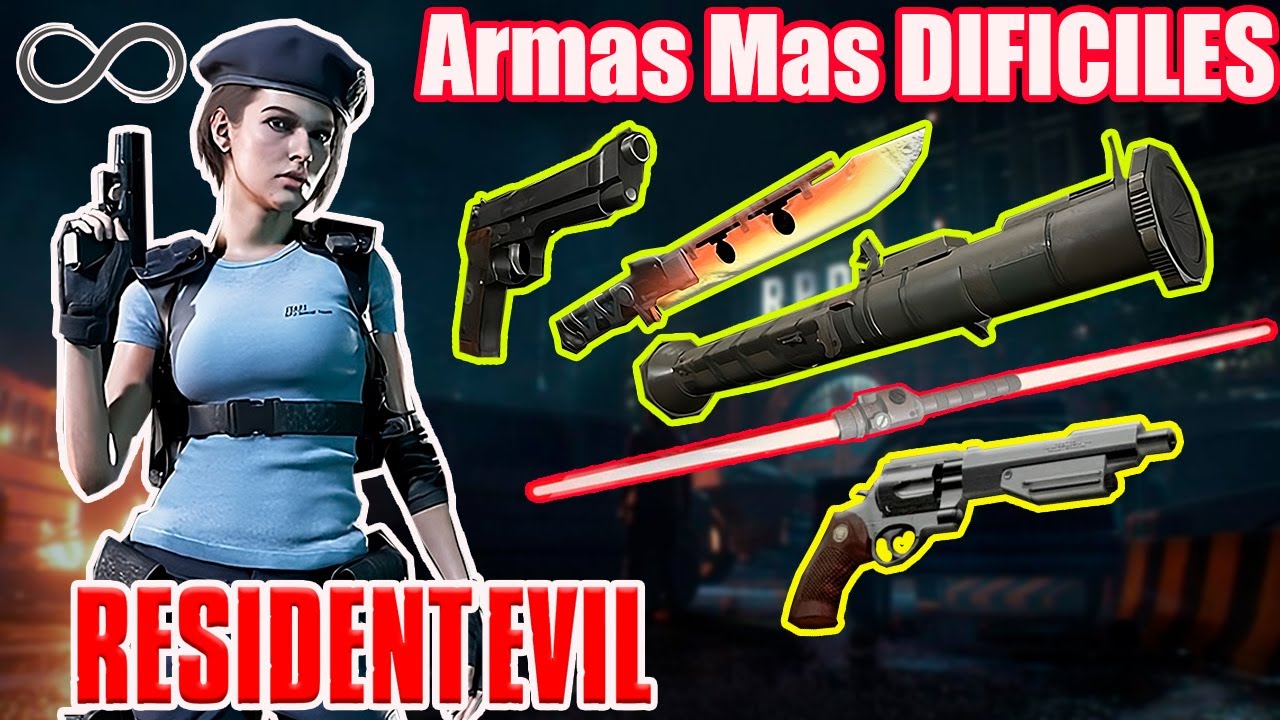 Top 7 Armas MÁS DIFÍCILES de Conseguir o Desbloquear de toda la Saga Resident Evil