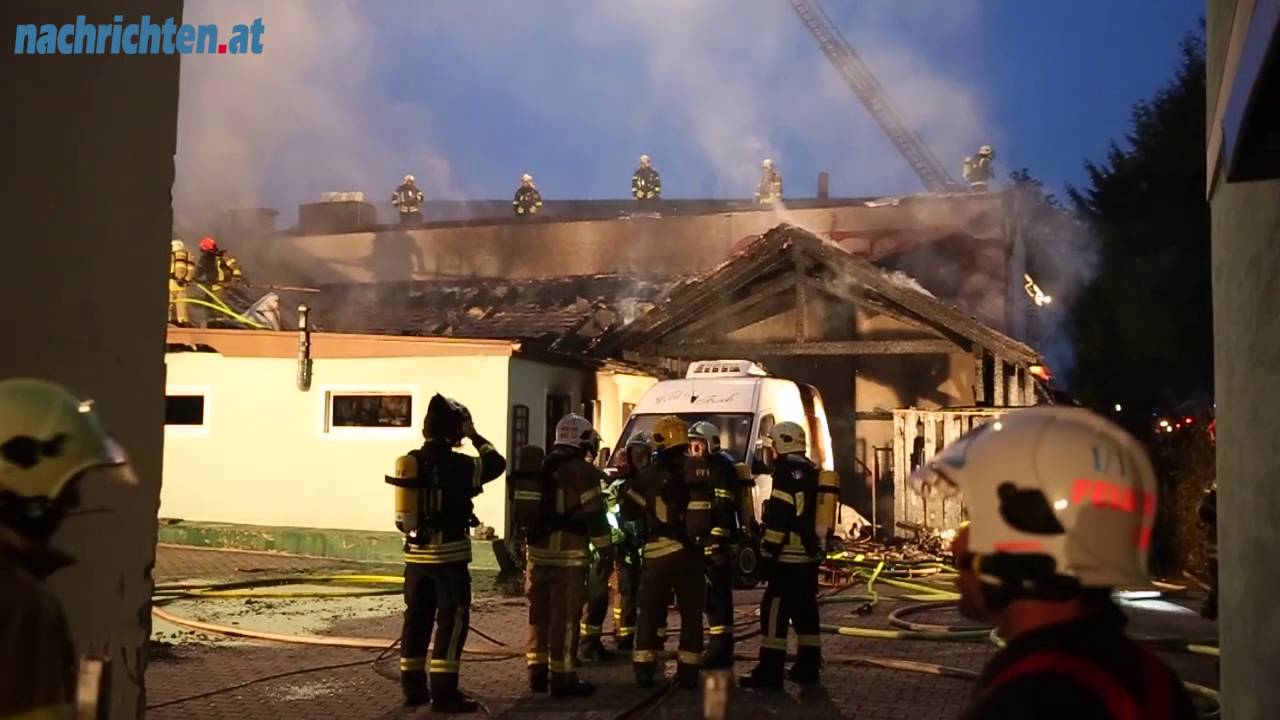 Großbrand im Rieder Stadtzentrum