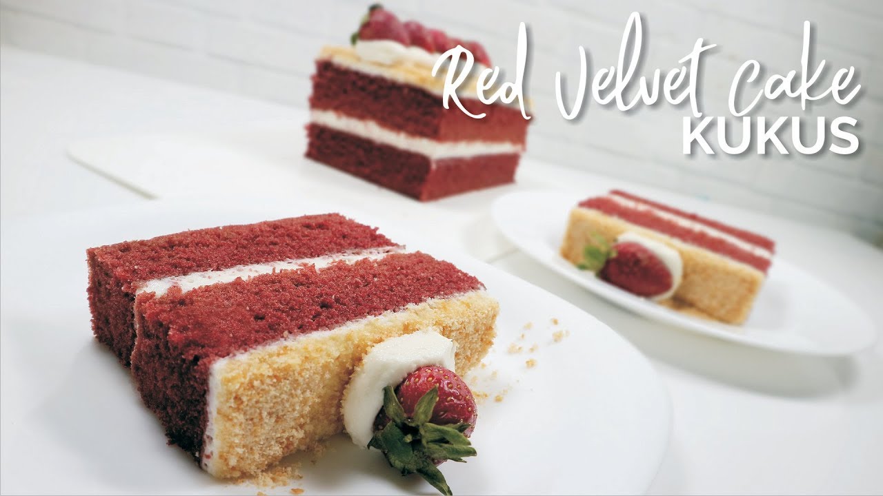 RED VELVET CAKE KUKUS TANPA MIXER // STEAMED RED VELVET CAKE