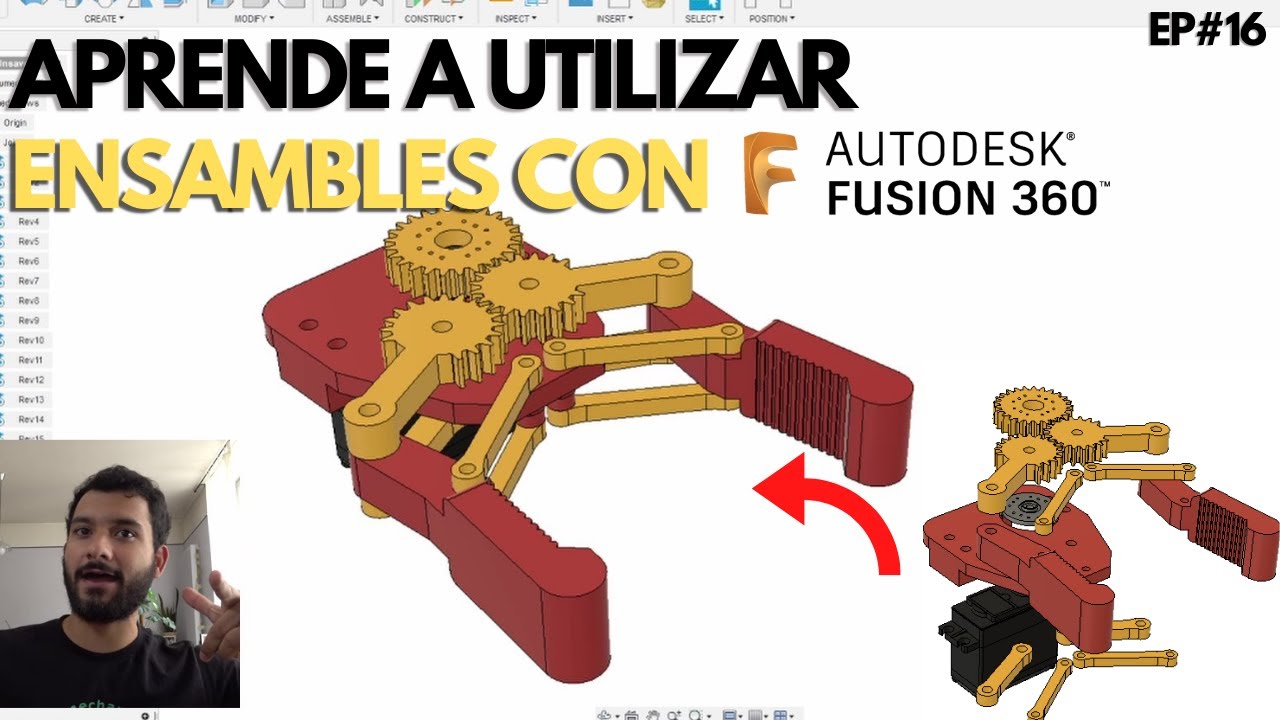 Como realizar ensambles en Fusion 360?🔩🧩 | Tutorial Fusion 360 Ep#16