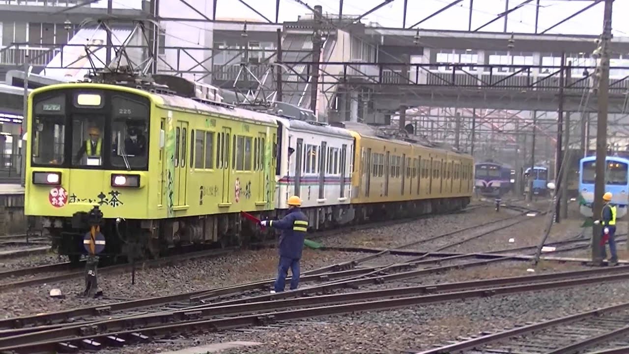 【近江鉄道】元西武3000系　甲種輸送　彦根駅での近江鉄道への受け渡し