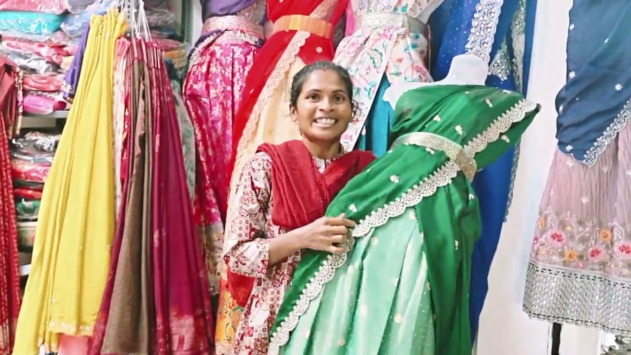 New Stock Available half Saree Jyothi Saree Centre Gudur Kurnool contact 9676616420