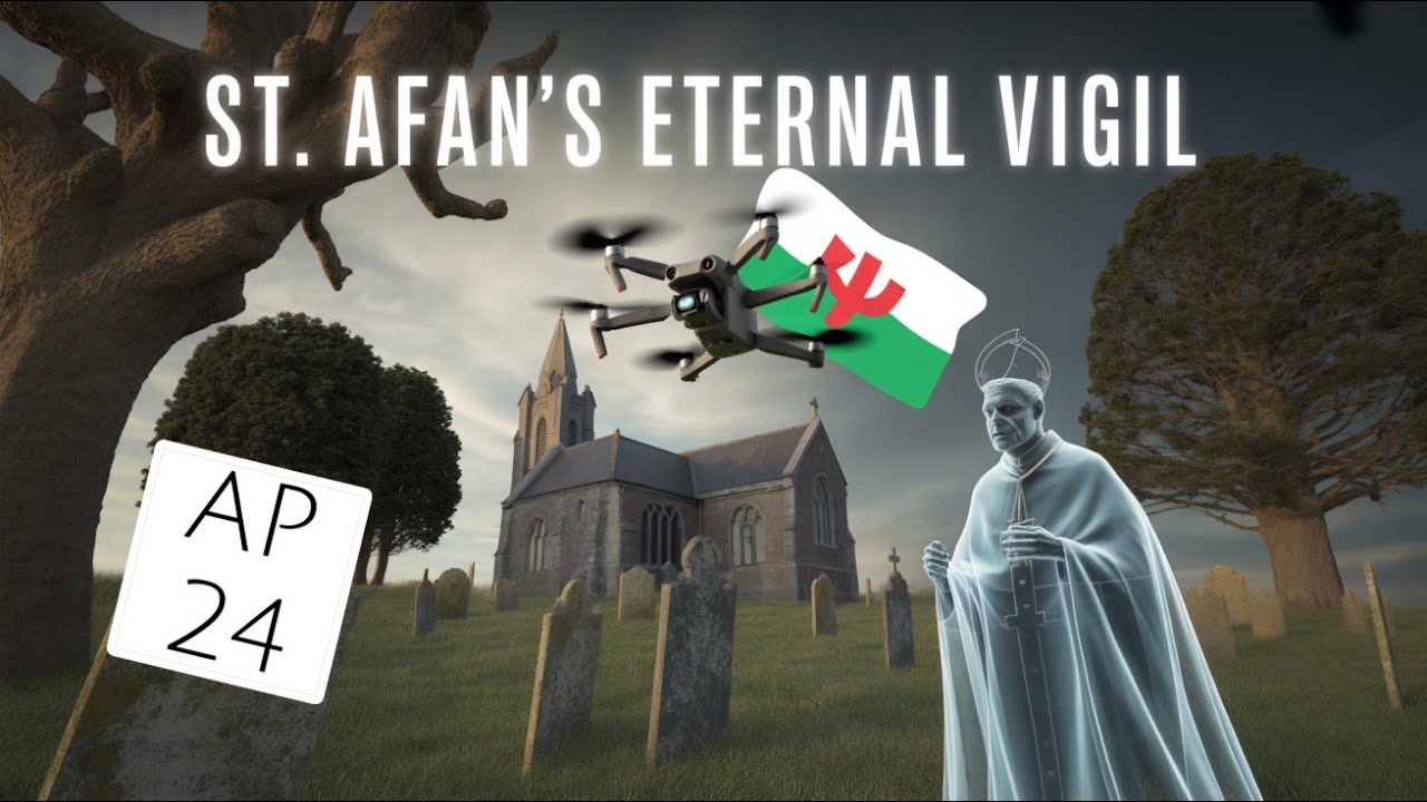 Is The Bishop of Builth Wells Buried Here? Whispers of the Chwefru: St Afan's Church by Drone. 
