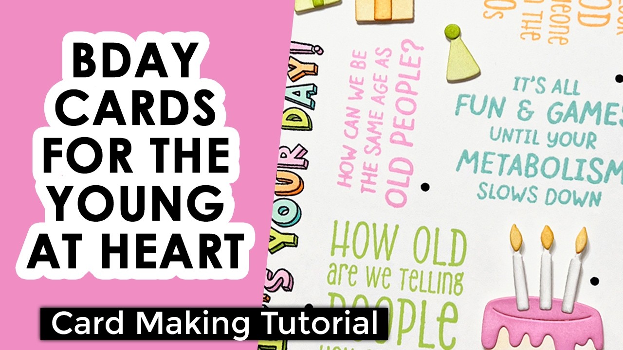 Fun Birthday Cards Featuring the Spellbinders Aged To Perfection Collection