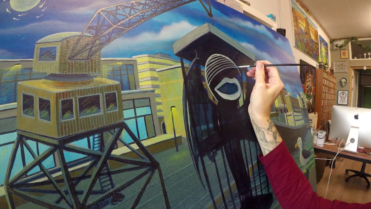 Def P - Muziek op Doek (Def P painting 