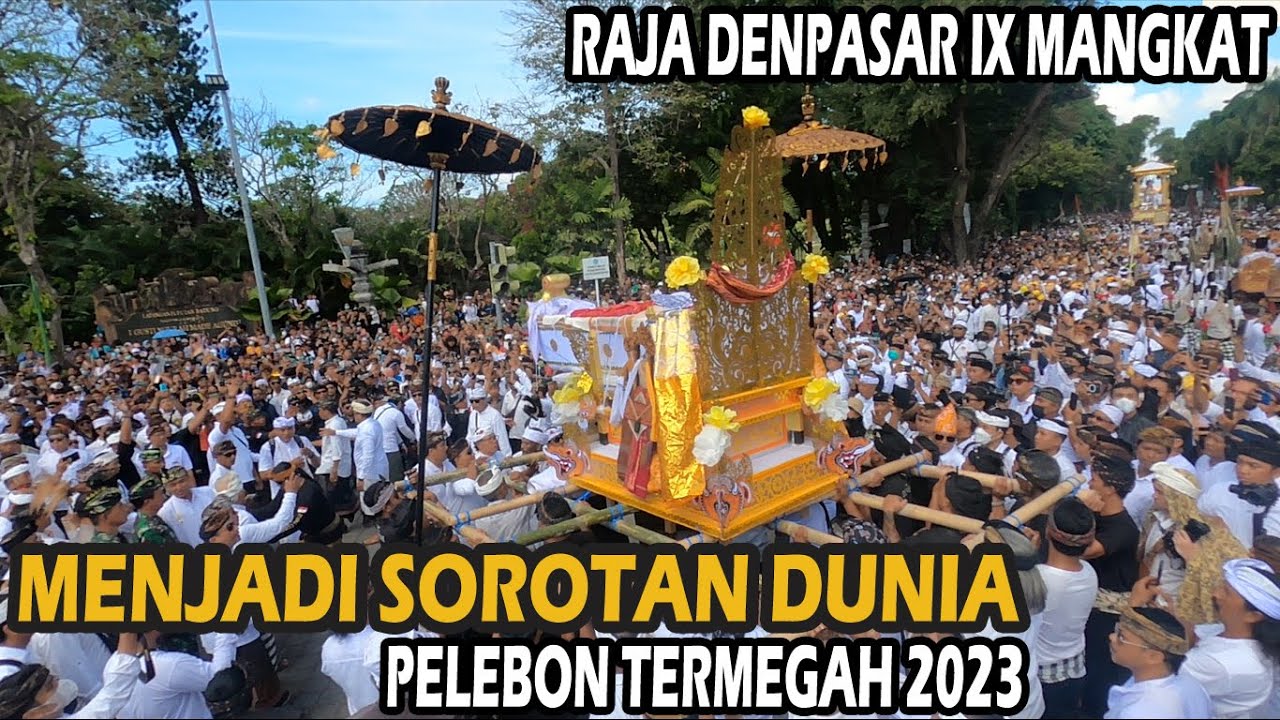 Bade 22 m berlapis Emas Murni berat 1,5 ton! Puncak Pelebon Raja Denpasar IX | Puri Agung Denpasar
