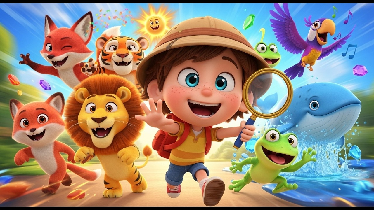 🌈 Colors Around the World: A Heart-Pumping Rhyme That Sparks Joy & Wonder! 🎉😄#educationalcartoons