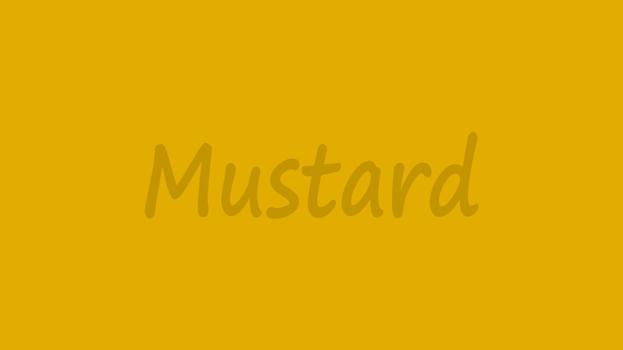 Mustard Yellow Background (1h/4K)🔇