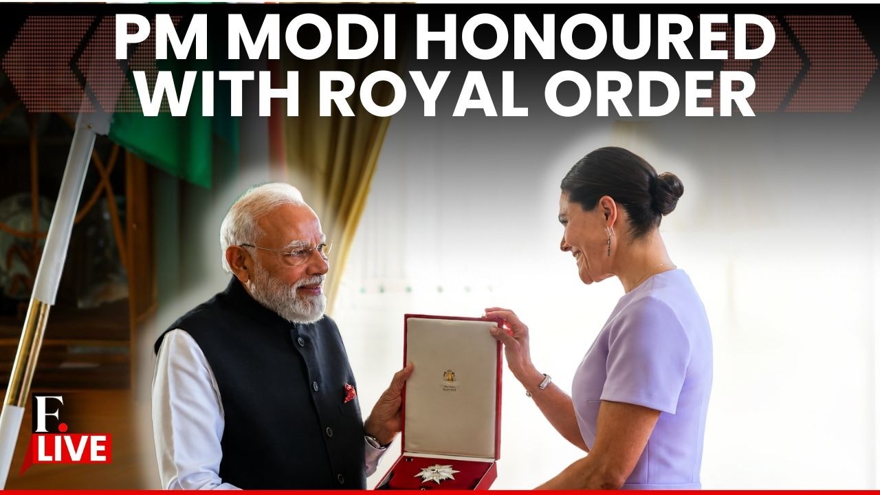 PM Narendra Modi Honoured With Sweden's Prestigious Royal Order of the Polar Star | LIVE