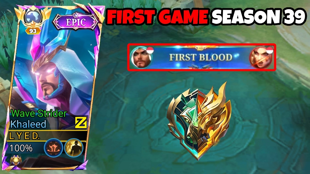 KHALEED BARBAR FIRST GAME IN SEASON 39! 💀 THIS BROKEN BUILD & EMBLEM = AUTO MVP! - MLBB