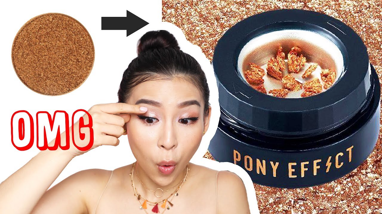 Grinding My Eyeshadows! Pony Effect Makeup | Tina Tries It