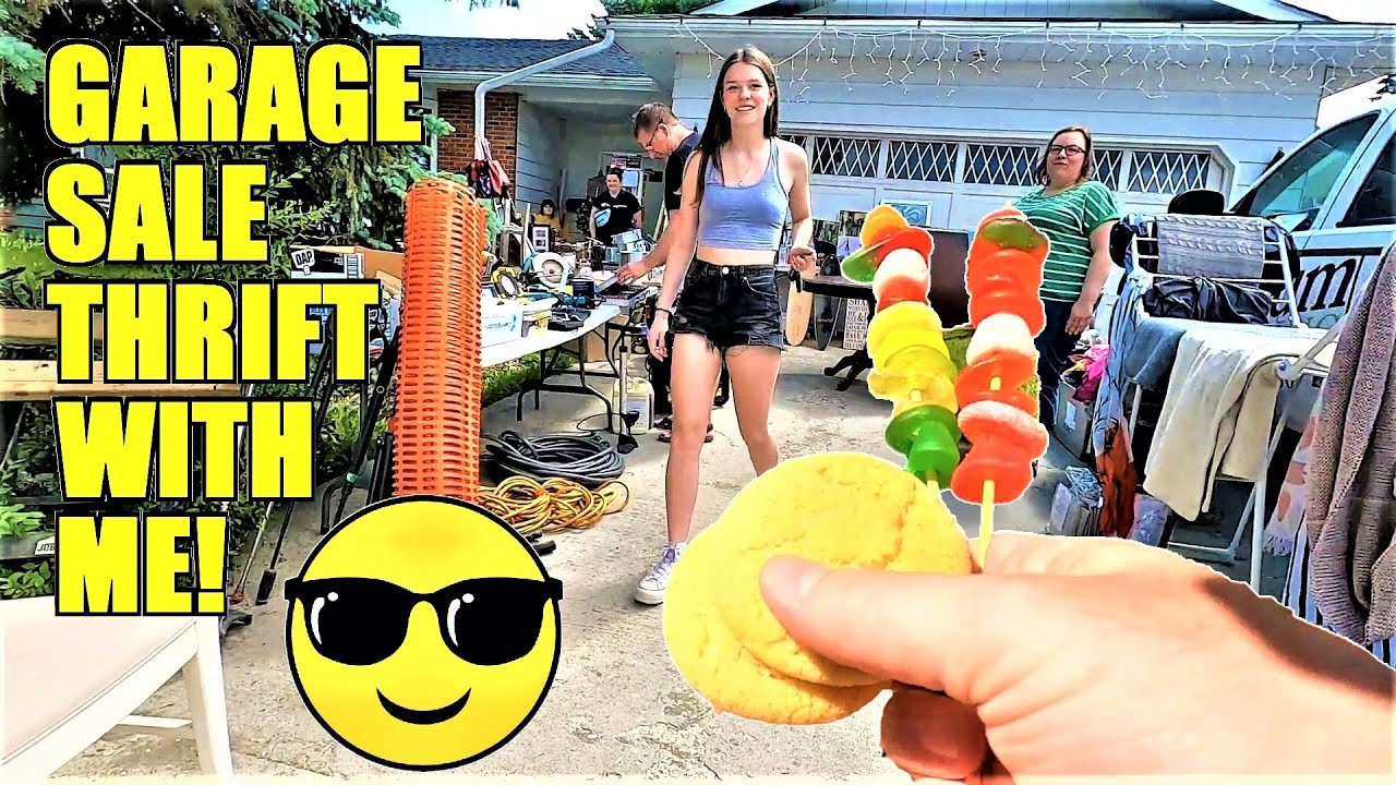 Ep489:  GARAGE SALE THRIFT SHOPPING!  😀😁  Shop with me for amazing thrifting deals!!