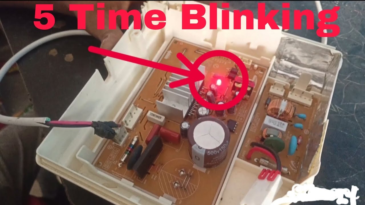 Samsung single door fridge 5 time blinking PCB Repairing and full solution
